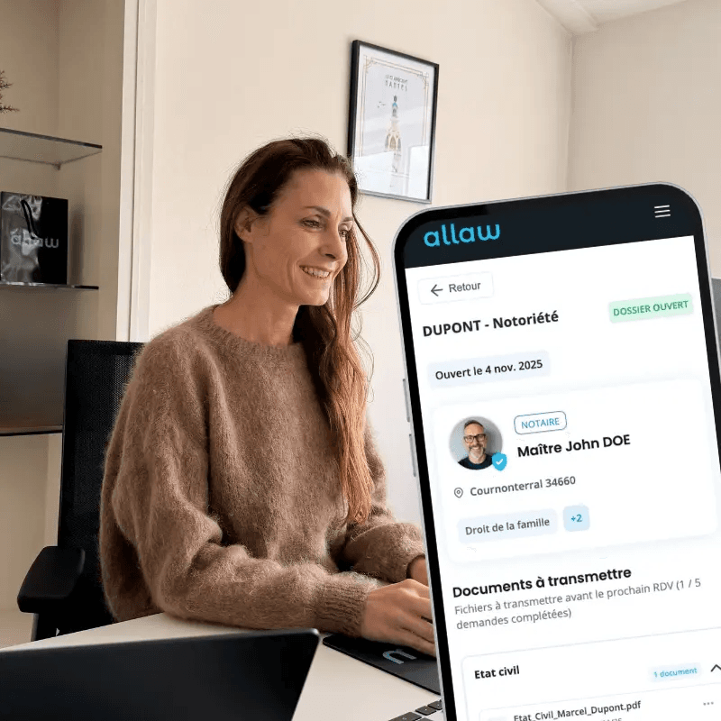 Accompagnement Allaw - conseillère et suivi de dossier sur mobile